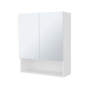 GlasFlength Decorative Wall Mirrors Bathroom Decor Cabinet Accent Mirror Vanity Medicine Cabinet Mirrors for Bathroom Wall, White, 19.7"*5.9"*23.3" - 1 of 4
