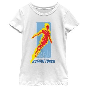 Girls The Fantastic Four: First Steps Human Torch Johnny T Shirt - 1 of 4