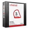 Universal Slant D-Ring View Binder, 3 Rings, 3" Capacity, 11 x 8.5, Black - 2 of 4