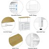 TackView Coffee Wine Bar Cabinet with Storage and Detachable Rack,Farmhouse Sideboard and Buffet Cabinet for Home Office - 2 of 4