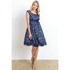 Hello Miz Women's Floral Lace Maternity Dress with Ribbon - 4 of 4