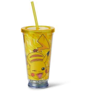 Just Funky Pokemon Pikachu Carnival Cup - 18oz BPA-free Tumbler Cup with LED Lights