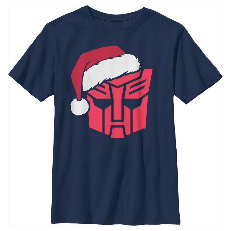 Boy's Transformers Autobot Santa T-Shirt, 1 of 5