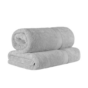 Luxury Cotton Heavyweight Ultra-Plush Bath Sheet Set of 2 by Blue Nile Mills - 1 of 4