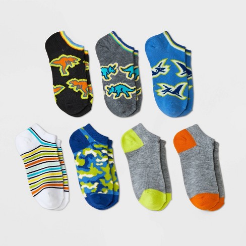 Toddler 6pk Animal Print Low Cut Socks With Grippers - Cat & Jack™ : Target