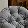Maggift Patio Accent Chairs, Oversized Swivel Decorative Chair for Living Room, Bedroom, Gray, 37"*33.07"*31.5" - 4 of 4