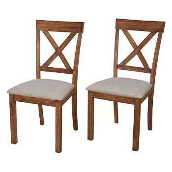 Set of 2 Verdon Dining Chairs Driftwood - Buylateral