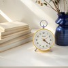REGALWOVEN  Retro Metal Casing with Hanging Ring Vintage Alarm Clock 4.3"L x 2.0"W x 6.4"H 1 Pc - 2 of 4