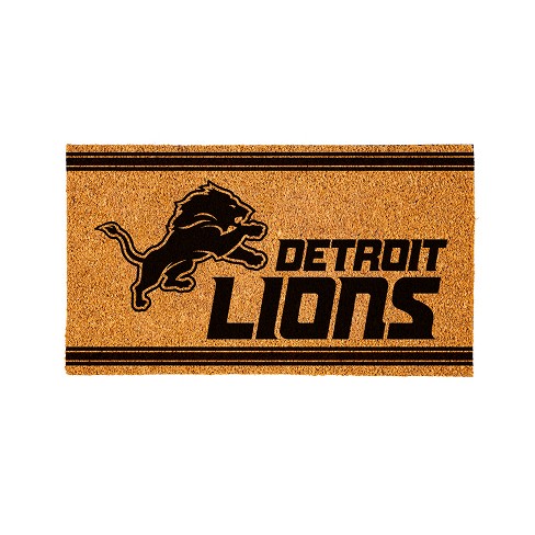 Brown Detroit Lions 30'' x 18'' Logo Turf Mat