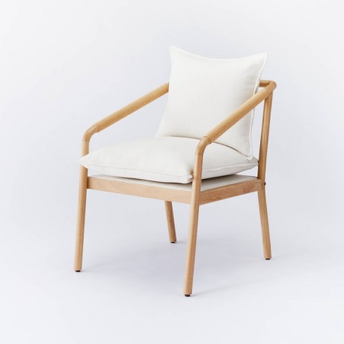 Ventura Upholstered Accent Chair with Wood Frame Natural - Threshold™ designed with Studio McGee - image 1 of 4