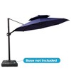 Crestlive Products 11.5FT Round Double Top Patio Cantilever Umbrella UV30+ Outdoor 360 Degree Rotation Offset Umbrella 7 Heights Adjustable - 2 of 4
