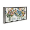 Stupell Industries French Cottage Flower Jars Floating Frame Canvas Art, Gray, 25" x 11" - 2 of 4