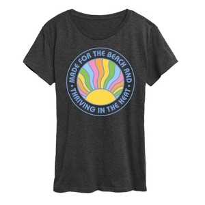 Women's - Instant Message - Made for The Beach & Thriving in the Heat Short Sleeve Graphic T-Shirt - 1 of 4