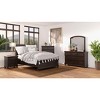 Dark Cherry Nightstand Two Drawer - 2 of 4