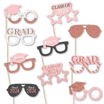  Lenwen 36 Pieces 21st Birthday Party Decoration Paper  Eyeglasses Pink 21st Birthday Sunglasses 21st Happy Birthday Photo Booth  Props Supplies for Her Birthday Party Girls Women Party Favors Decors : Toys