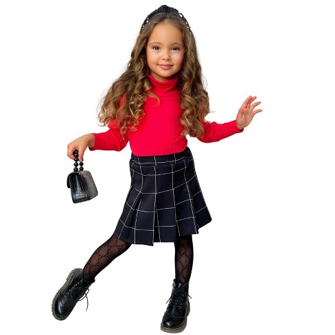 Girls Fall Outfits  Tunic, Legging And Shorts Set - Mia Belle Girls