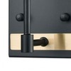 Elk Home Livingston 1 - Light Vanity in  Matte Black/Satin Brass - 4 of 4