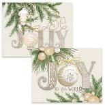 LANG 18ct Joyful & Jolly Assorted Boxed Holiday Greeting Card Pack