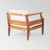 Aston 2pk Acacia Wood Mid-Century Modern Club Chairs: Weather-Resistant Patio Seating - Christopher Knight Home - 2 of 4