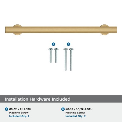 Champagne Bronze 7-9/16 Inch Modern Cabinet Pull