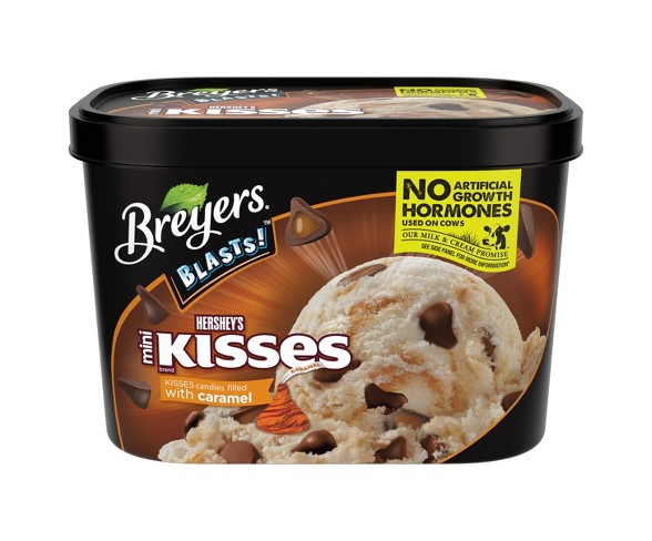 Breyers&#174; Blasts Hershey's Caramel Kiss Frozen Dairy Dessert 48 oz