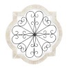 Olivia & May Farmhouse Wood Abstract Wall Decor White : MDF Art, Indoor Vertical Sculpture - 2 of 4