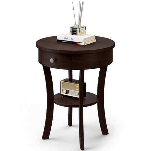 Costway Tall End Table Coffee Stand Night Side Nightstand Accent Furniture  : Target