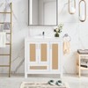 30 in. W x 18 in. D x 33 in. H Freestanding Bath Vanity in White without Sink - 3 of 4