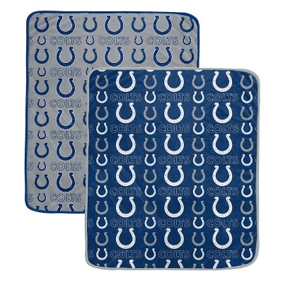 NFL Indianapolis Colts Home & Away Ultra Soft Blanket - 2pk