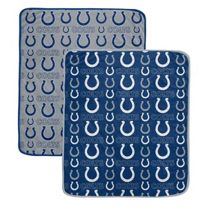 NFL Indianapolis Colts Home & Away Ultra Soft Blanket - 2pk - 1 of 1