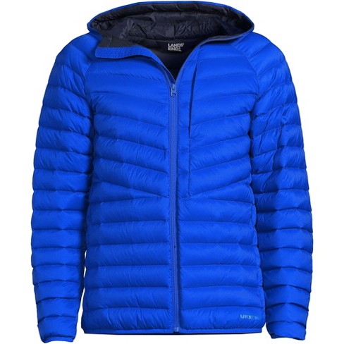 Lands end men's hooded hotsell down jacket