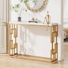 Tribesigns Modern 42.5" Sofa Table Entryway Hallway Foyer Table, Faux Marble Tabletop Console Table Behind Couch for Living Room - 2 of 4