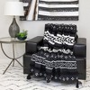 Parkland Collection,Transitional Stripes And Dots Throw - 4 of 4