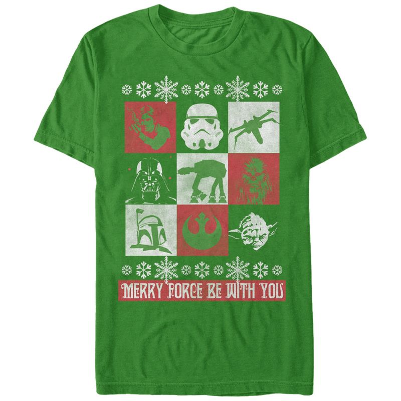 Men's Star Wars Christmas Panels T-Shirt, 1 of 5