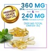 Triple Strength Omega 3 Fish Oil 2400 mg Softgels, Nature's Fish Oil Supplements - 120 Softgels By Nature's Peak - 3 of 4