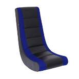 Video Rocker Gaming Chair Black/Blue - The Crew Furniture