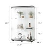NicBex 3 Shelves File Cabinet with Double Door Glass Cabinet,Office Cabinet with Spacious Tier-Shelving Design,Filing Cabinet for Home Office - 3 of 4