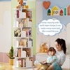 Besiost Rotating Bookcase, 360 Display Corner Bookshelf for Small Space - 3 of 4