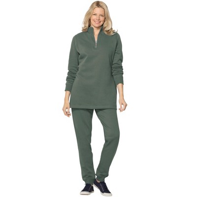 Woman Within 2-Piece Fleece Sweatshirt Set