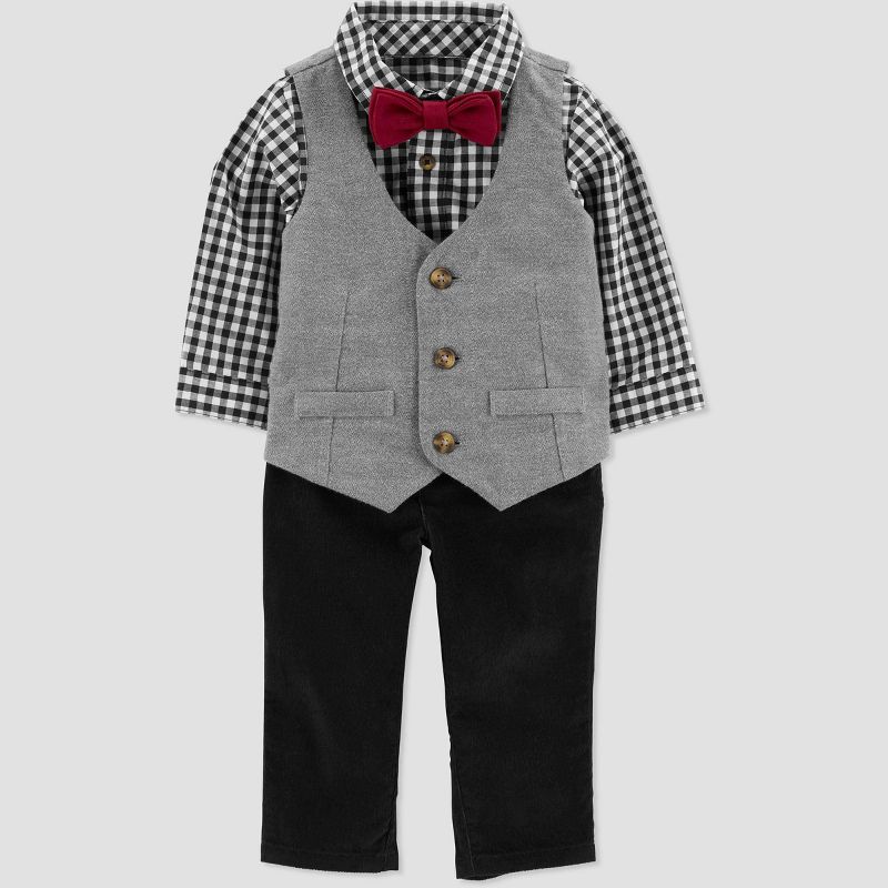 Carter&#39;s Just One You&#174;️ Baby Boys&#39; Vest &#38; Bottom Set - Gray, 3 of 11