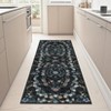 Modern Floral Area Rug Insect Rug Living Room Rugs Stain Resistant Low Pile Rugs for Bedroom Dining Room Office - 2 of 4