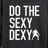 Women's - Instant Message - Do The Sexy Dexy Lightweight French Terry Wide Neck Long Sleeve Graphic Shirt - 2 of 4
