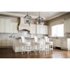 Pullman Bar Stool In White Oak Finish With Natural Fabric Upholstery - 3 of 4