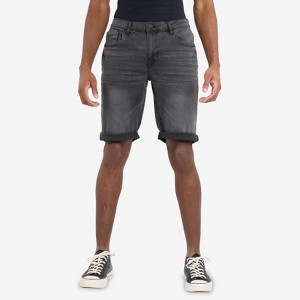 CULTURA Men's Roll Up Denim Shorts,Jean Shorts - 1 of 4