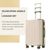 Whisen 3-Piece Expandable ABS Hardshell Luggage Suitcase Set with Double Spinner Wheels & TSA Lock (20"/24"/28") - 4 of 4