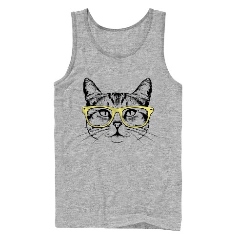 Men's Lost Gods Hipster Kitty Tank Top : Target