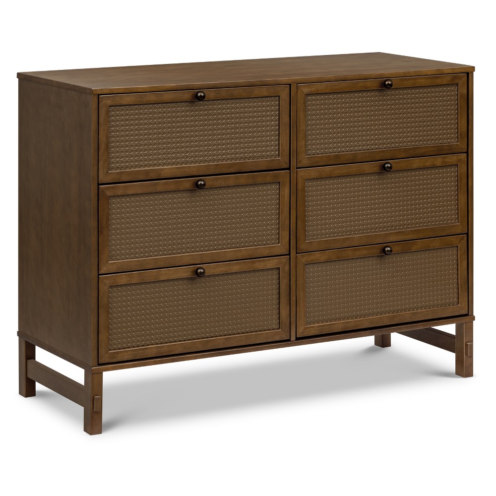 Photos - Dresser / Chests of Drawers DaVinci Margot 6-Drawer Dresser - Walnut 