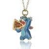 Disney Stitch Pizza Blue Enamel Character Pendant - 4 of 4