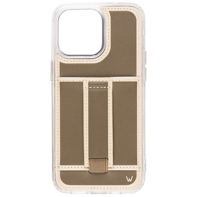 Walli Cases Pecan Cream Phone Case with Wallet and Finger Strap