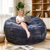 Hooseng 3.5 FT Bean Bag Chairs for Adults, Large Corduroy Bean Bag with Removable Cover, Memory Foam Filler Floor Couch for Living Room Bedroom - 2 of 4